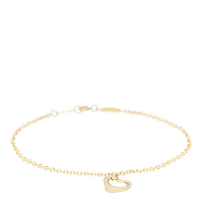 Tiffany 18K Yellow Gold Elsa Peretti Open Heart Bracelet 1 of 4