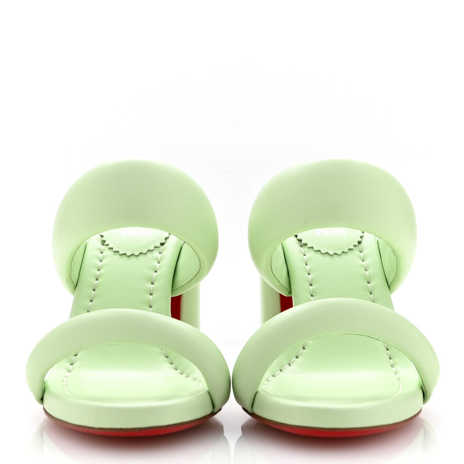 Christian Louboutin Nappa Inflama Sab 85 Sandals 36 Studio Green 3 of 9