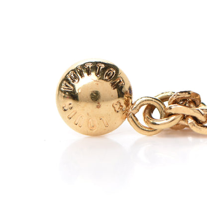 Louis Vuitton Swarovski Gamble Earrings Azur Gold 5 of 5