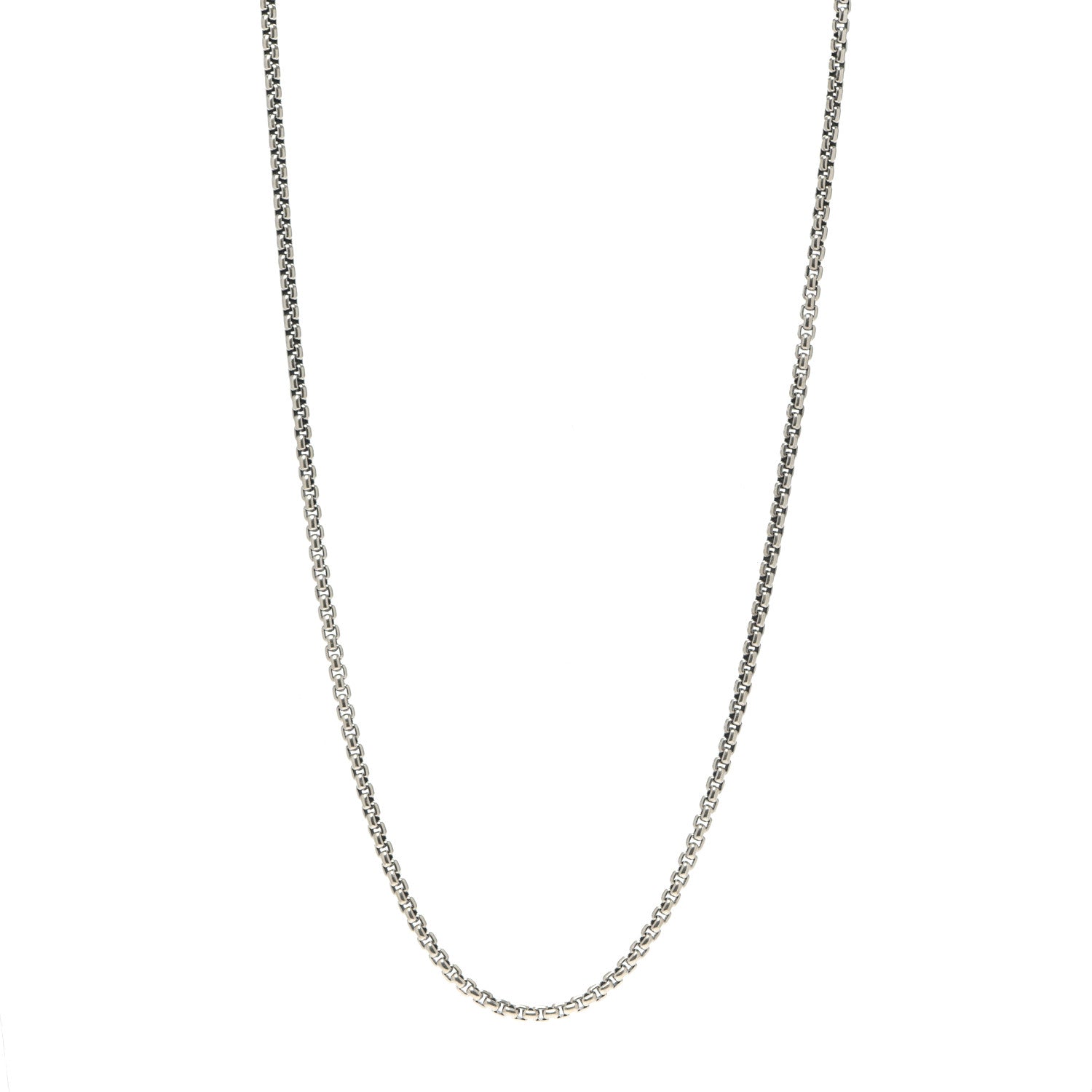 David Yurman Sterling Silver 2.7mm Small Box Chain Necklace 22" 1 of 4