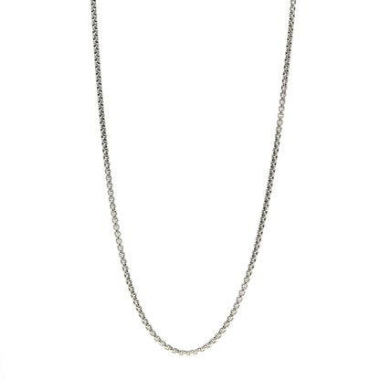 David Yurman Sterling Silver 2.7mm Small Box Chain Necklace 22" 1 of 4