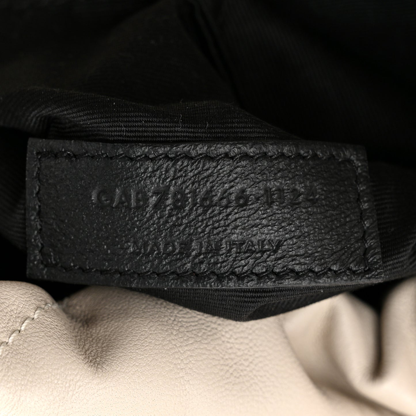 Lambskin Matelasse Monogram Medium Jamie 4.3 Pochon Blanc Vintage