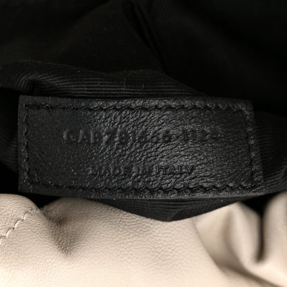 Saint Laurent Lambskin Matelasse Monogram Medium Jamie 4.3 Pochon Blanc Vintage 8 of 11