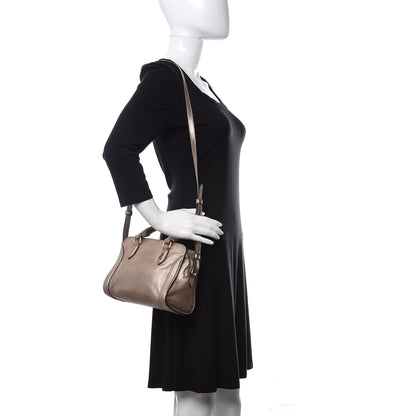 Alexander McQueen Metallic Calfskin Mini Padlock Tote Skin 2 of 11