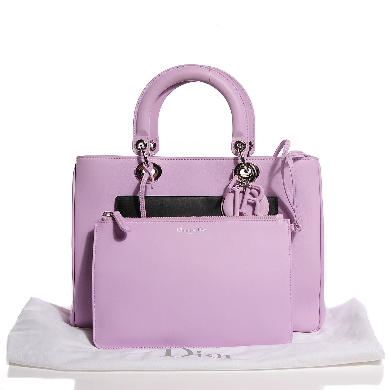 Christian Dior Lambskin Large Lady Dior Pockets Pink 5 of 10