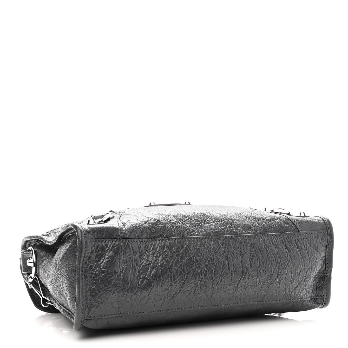 Agneau Classic Silver Hardware S City Gris Fossile