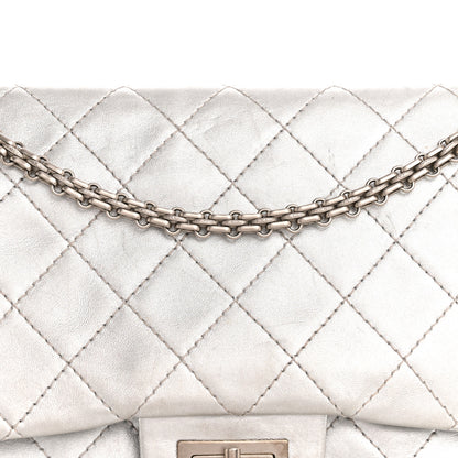 Chanel Metallic Lambskin Quilted 2.55 Reissue 227 Flap Silver 8 of 15