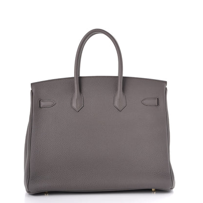 Hermes Togo Birkin 35 Etain 5 of 37