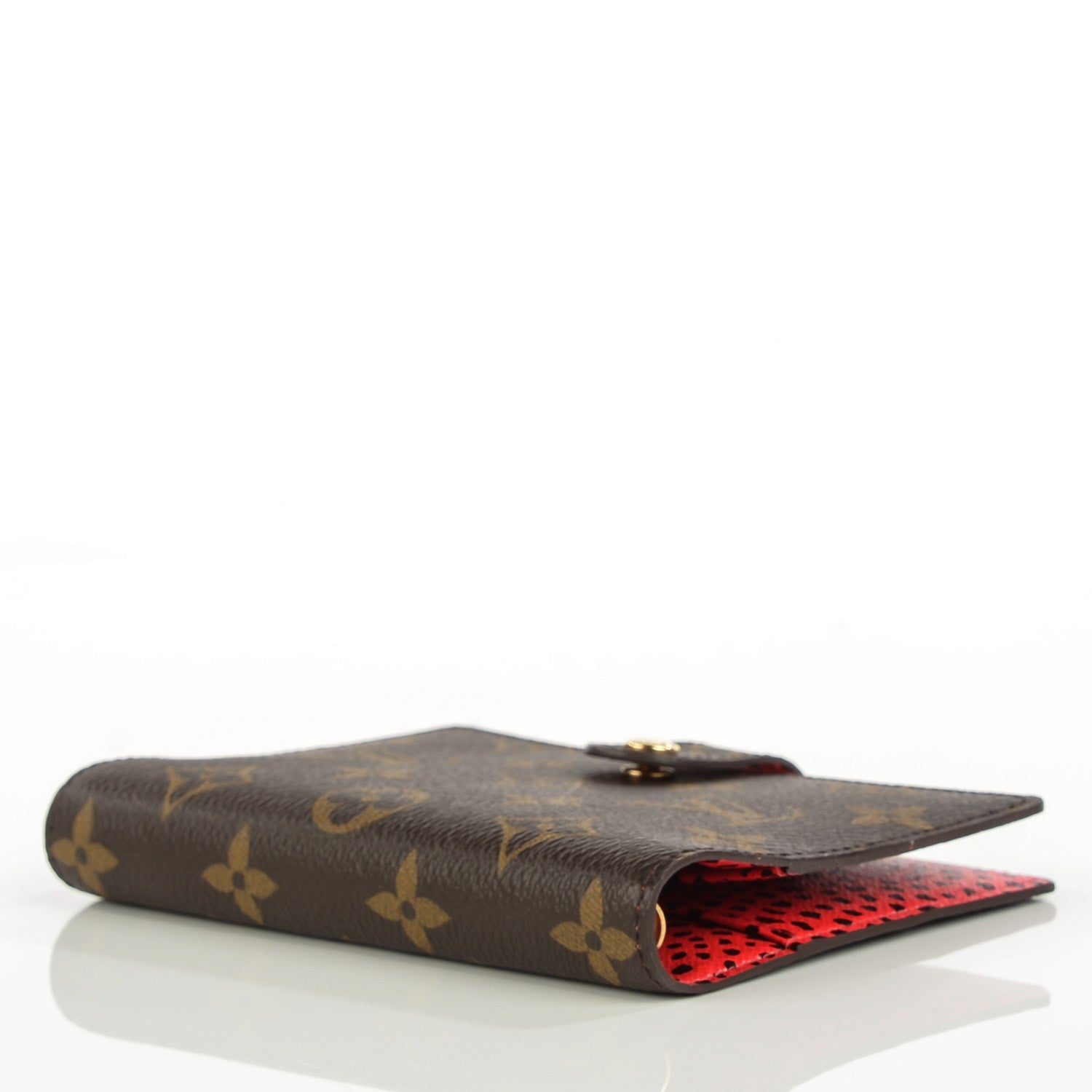 Louis Vuitton Monogram Kusama Interior Infinity Nets Small Ring Agenda Cover Red 5 of 10