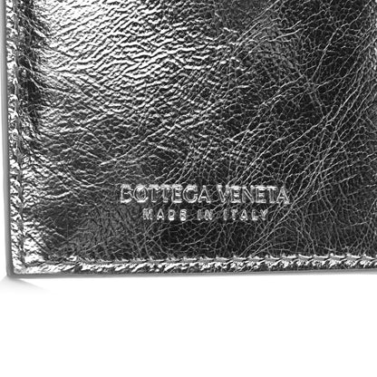 Bottega Veneta Metallic Calfskin Intrecciato Wallet Silver 6 of 6