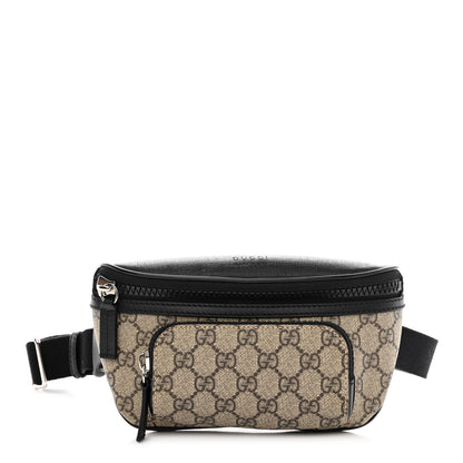 Gucci GG Supreme Monogram Belt Bag Black 1 of 11