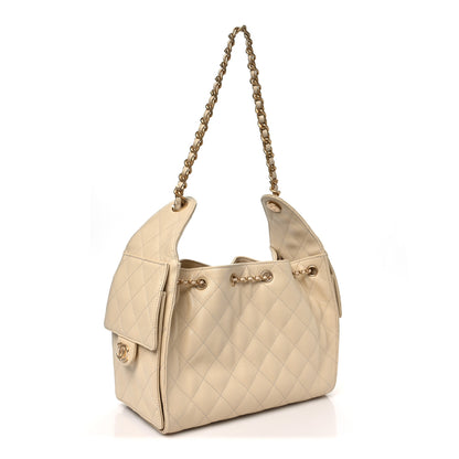 Chanel Caviar Quilted Small Chanel 25 Handbag Beige 2 of 10