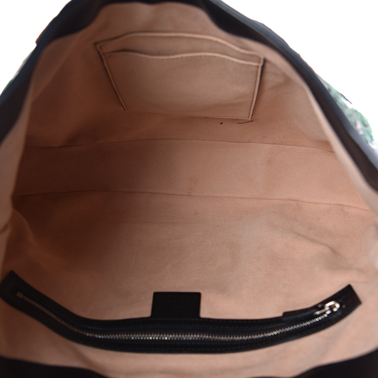 Calfskin Web Garden Collection Embroidered Medium Dionysus Hobo Black