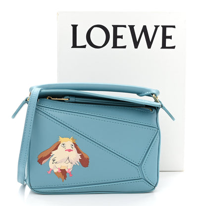 Loewe X HOWL'S MOVING CASTLE Satin Calfskin Heen Mini Puzzle Bag Light Blue 10 of 10