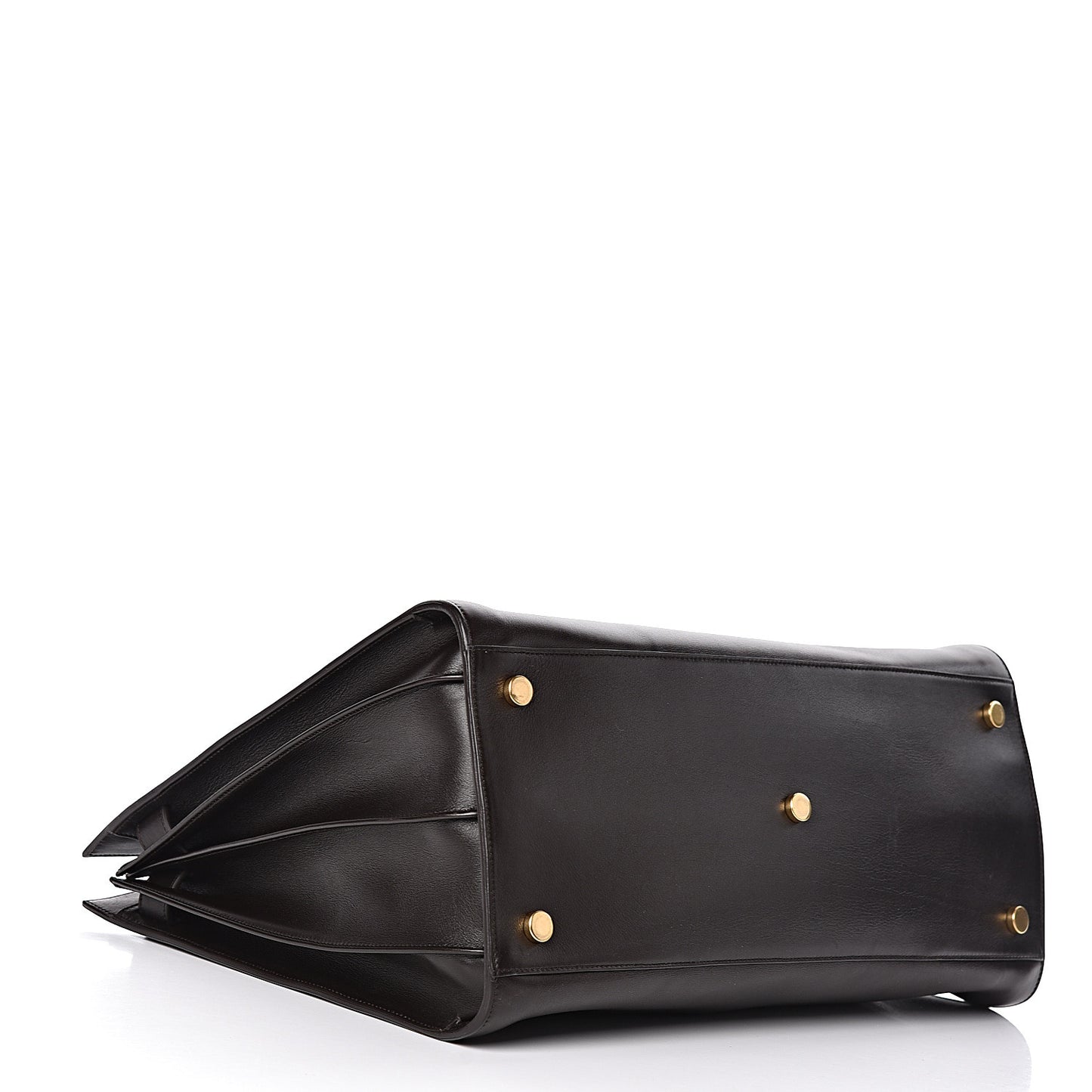 Calfskin Large Sac De Jour Carryall Dark Brown