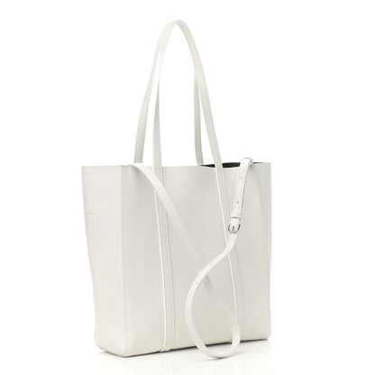 Balenciaga Smooth Calfskin Double Sided XXS Everyday Tote White Light Black 3 of 9