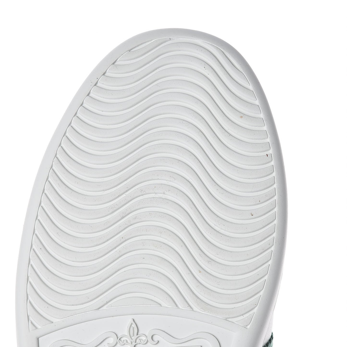 Calfskin Web Pearl Studded Womens Ace Sneakers 38 White