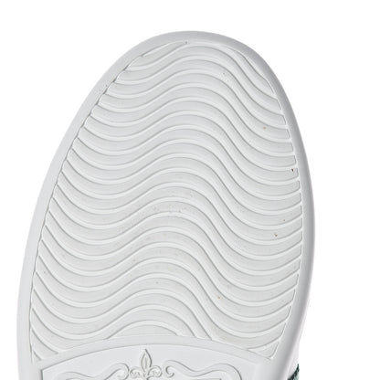 Gucci Calfskin Web Pearl Studded Womens Ace Sneakers 38 White 8 of 10