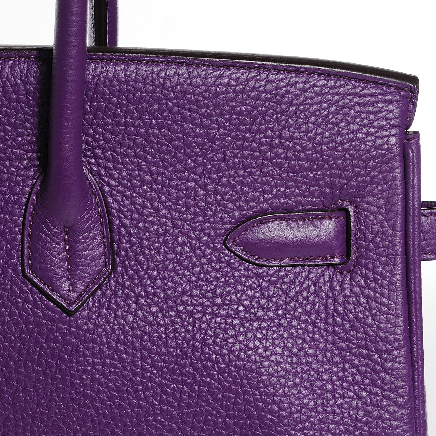 Hermes Taurillon Clemence Birkin 35 Ultraviolet 17 of 32