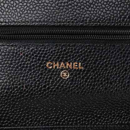 Chanel Caviar Quilted Wallet On Chain WOC Black 7 of 10