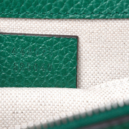 Gucci Dollar Calfskin Crystal Web Medium Dionysus Bamboo Top Handle Bag Emerald 8 of 9