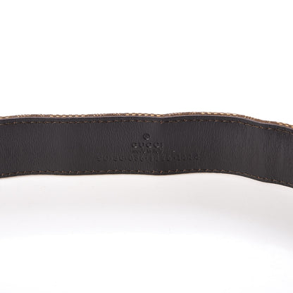 Gucci Monogram Belt 90 36 Dark Brown 3 of 5