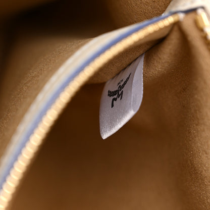 MCM Calfskin Gradation Monogram Large Munchen Tote Blue 7 of 10