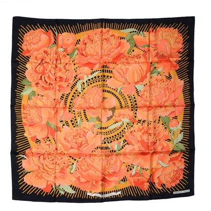 Hermes Silk Les Pivoines Scarf 90 2 of 6