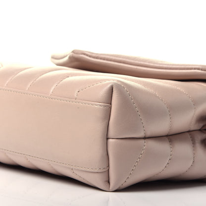 Saint Laurent Calfskin Y Quilted Monogram Toy Loulou Satchel Light Natural 9 of 9