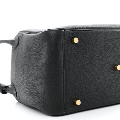 Hermes Taurillon Clemence Lindy 30 Black 9 of 10