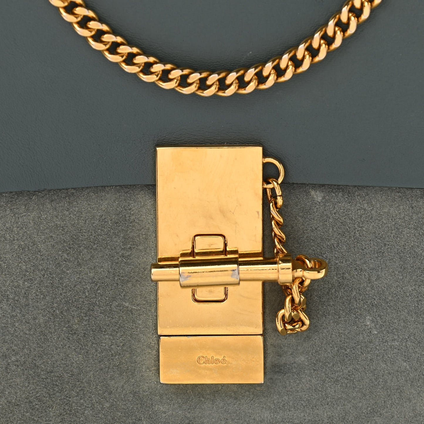 Suede Smooth Calfskin Mini Drew Shoulder Bag Cloudy Blue