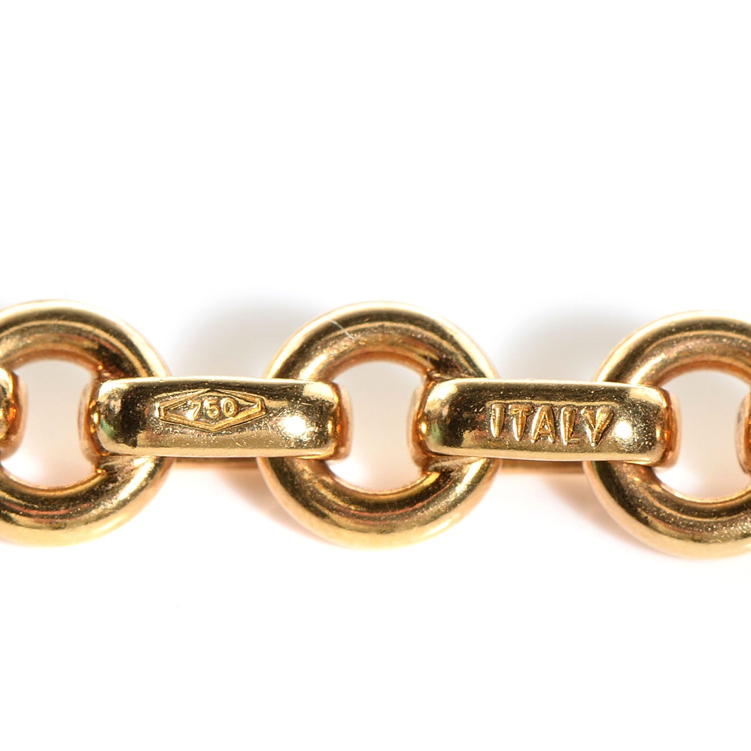 Tiffany 18K Yellow Gold Return To Oval Tag Choker Necklace 6 of 7