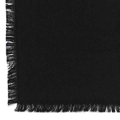 Christian Dior Wool Silk Oblique Shawl Black 3 of 4