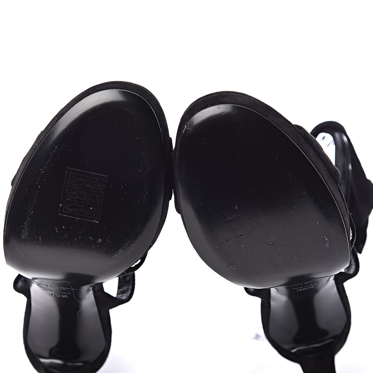 Suede Hall 85 Platform Sandals 39.5 Black
