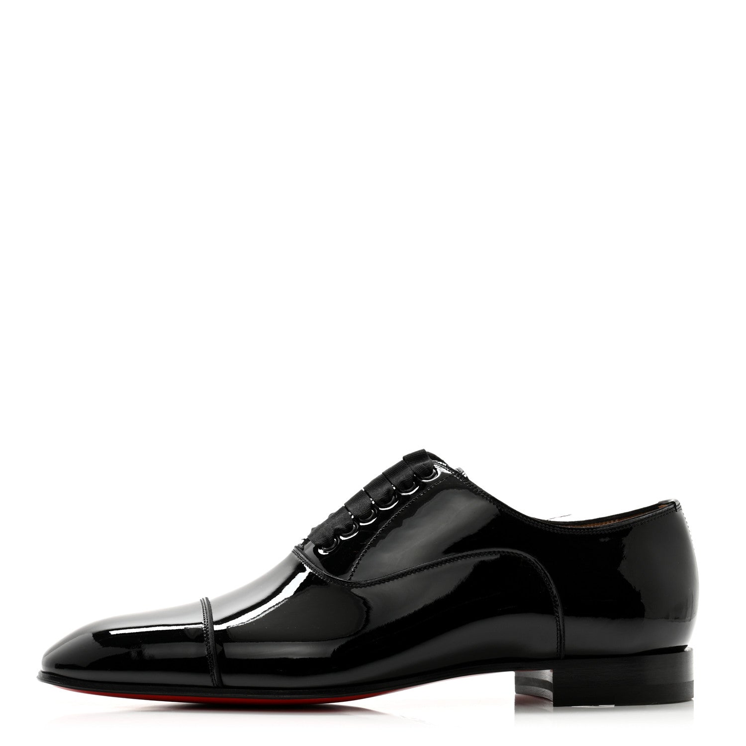 Christian Louboutin Patent Greggo Flat Oxfords 40 Black 1 of 12