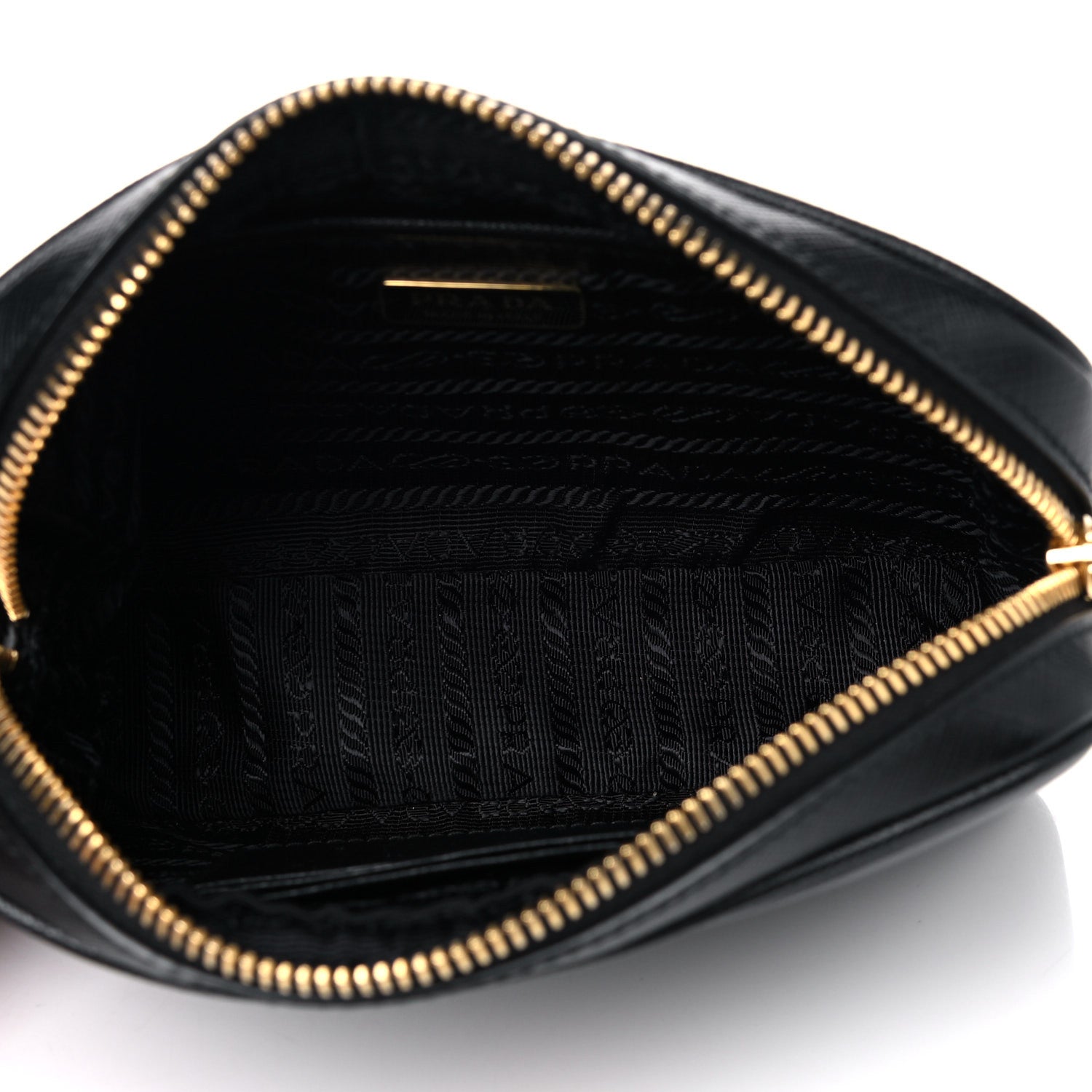 Prada Saffiano Lux Small Camera Crossbody Bag Black 5 of 10
