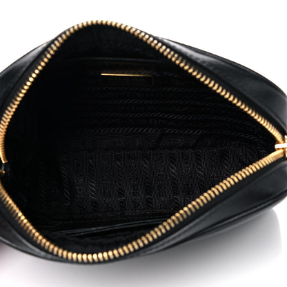 Prada Saffiano Lux Small Camera Crossbody Bag Black 5 of 10