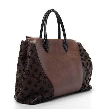 Louis Vuitton Cuir Orfevre Veau Cachemire Tote W GM Gris 3 of 11