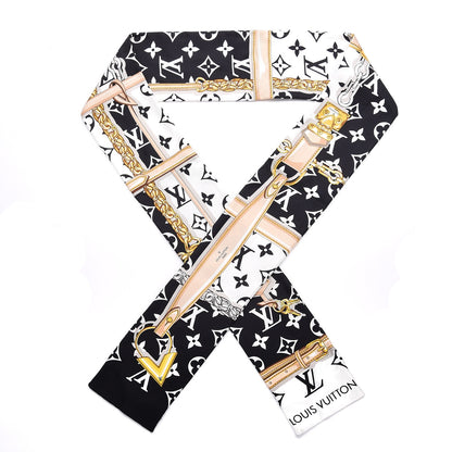Louis Vuitton Silk Monogram Confidential Bandeau Black 1 of 6