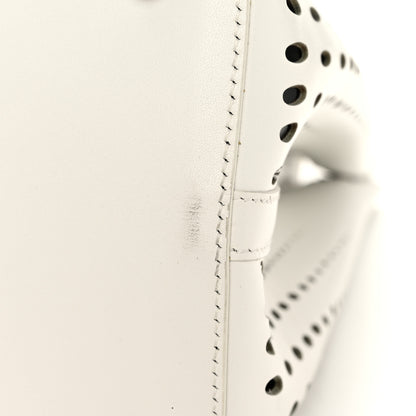 Alaia Calfskin Laser Cut Mina 32 Bag White 12 of 12