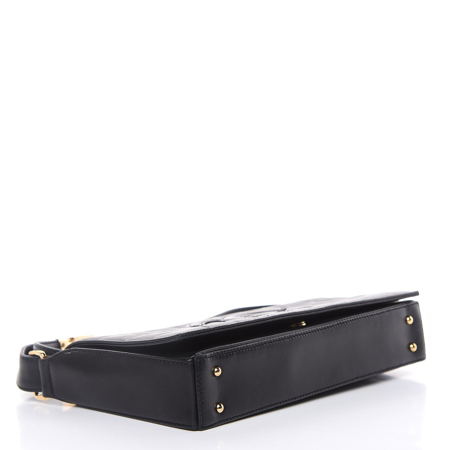 Chanel Lambskin Quilted CC Chocolate Bar Flap Black 4 of 13