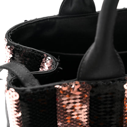 Prada Sequin Broccato Tote Black Cipria 11 of 11