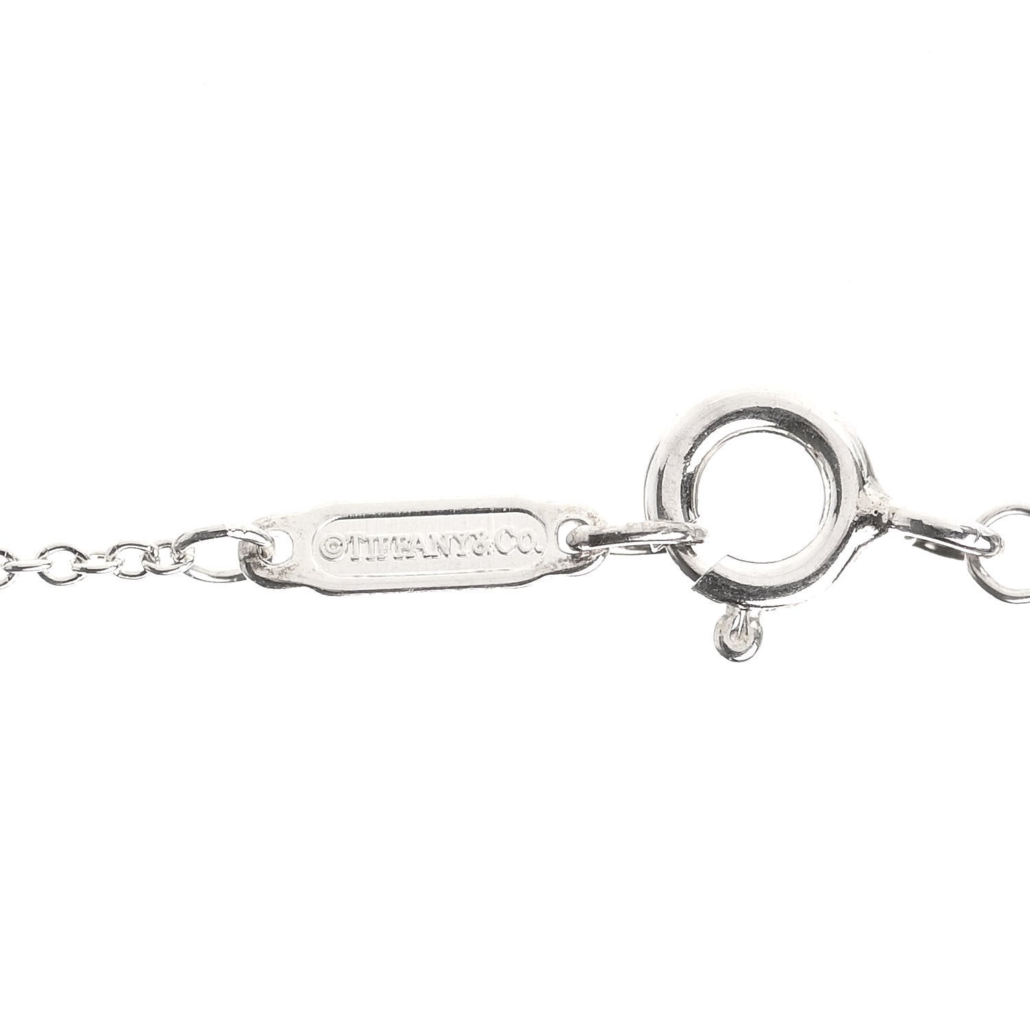 Tiffany Sterling Silver 1837 Interlocking Circles Pendant Necklace 4 of 10