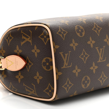 Louis Vuitton Monogram Speedy Bandouliere 20 Black 7 of 8