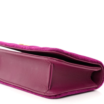 Gucci Velvet Matelasse GG Marmont Mini Bag Fuchsia Violet Cyclamen 9 of 18