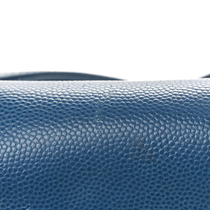 Chanel Caviar Quilted Business Affinity Backpack Blue 11 of 11