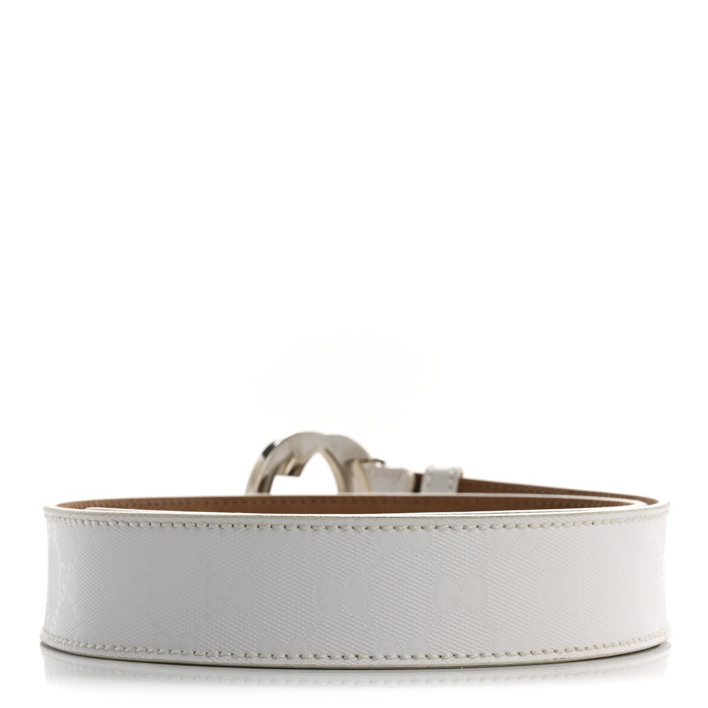 Imprime Monogram GG Belt 85 34 White