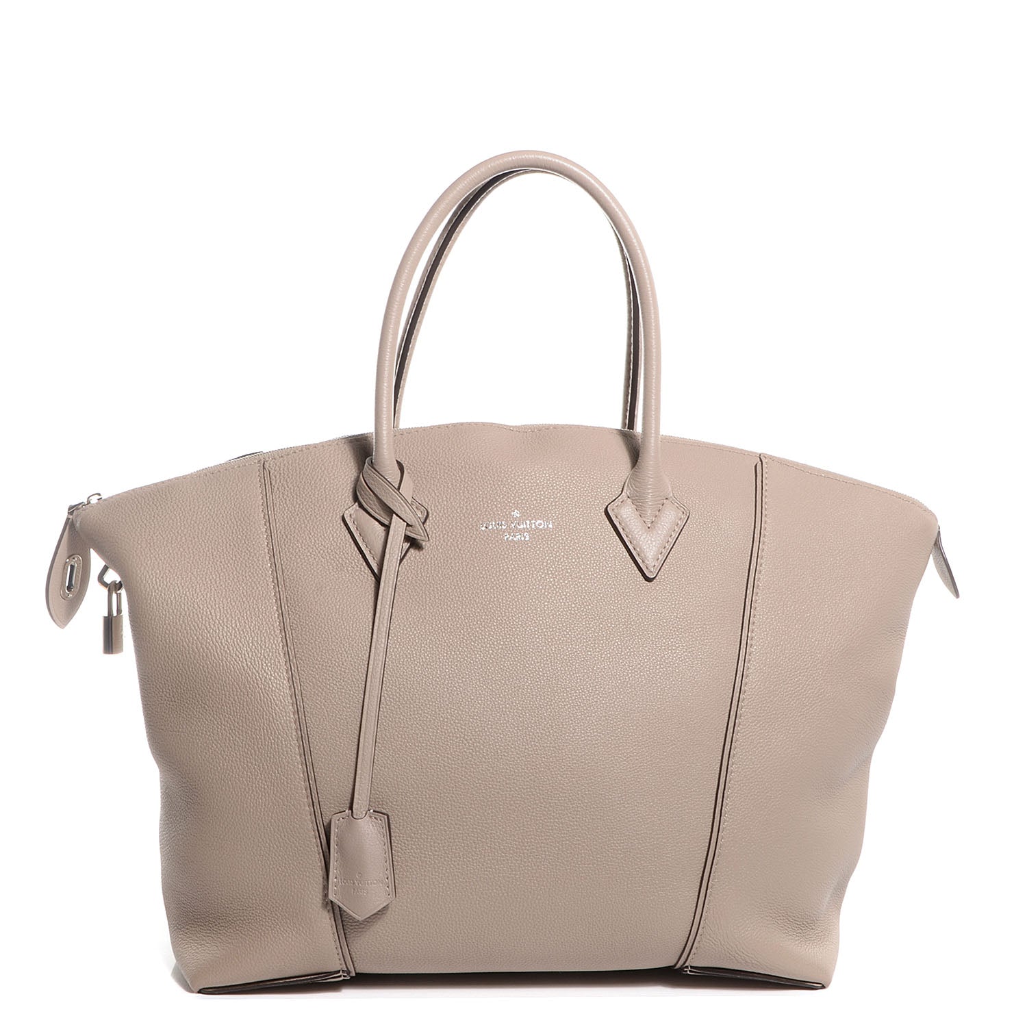 Louis Vuitton Veau Cachemire Soft Lockit MM Galet 1 of 8