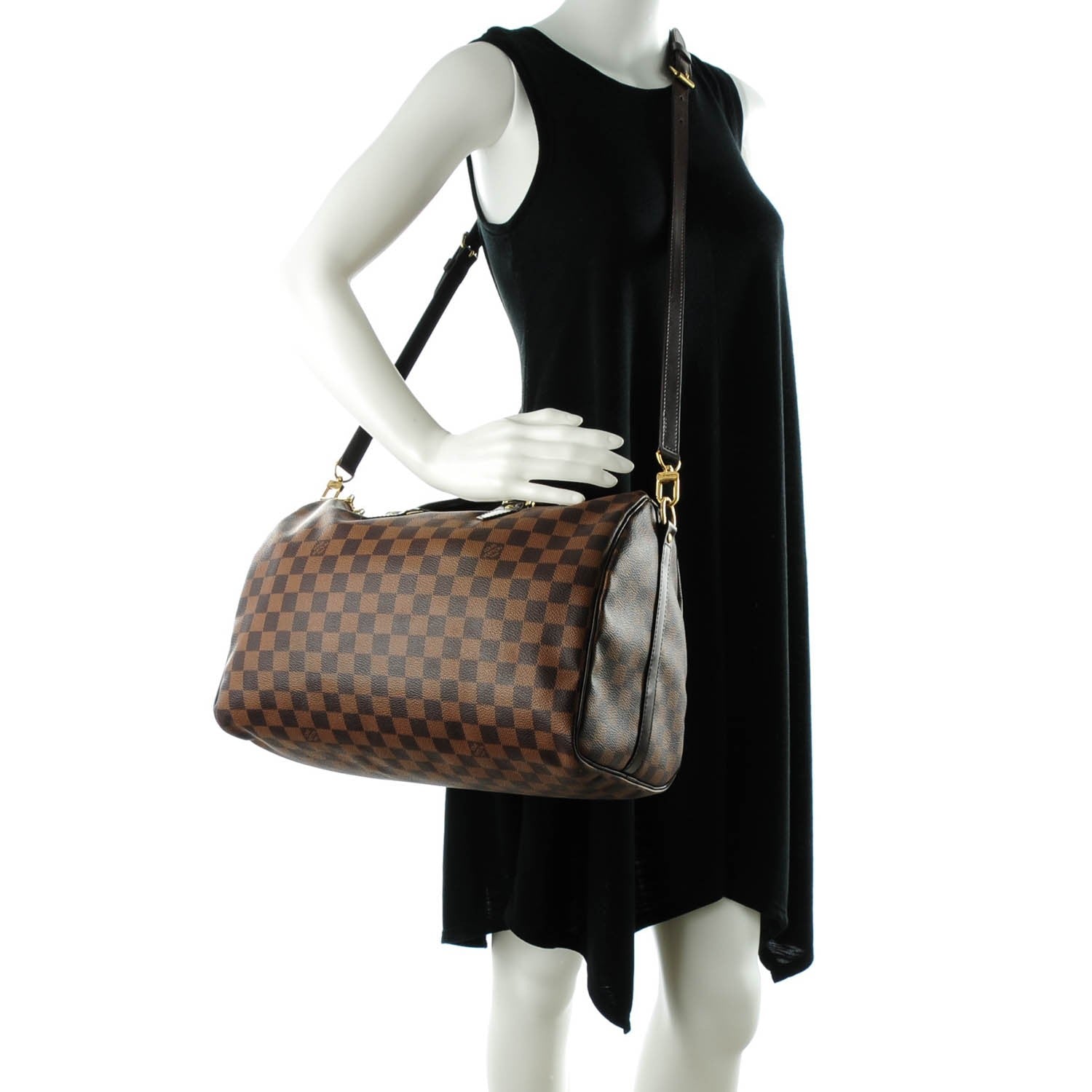 Louis Vuitton Damier Ebene Speedy Bandouliere 35 2 of 7