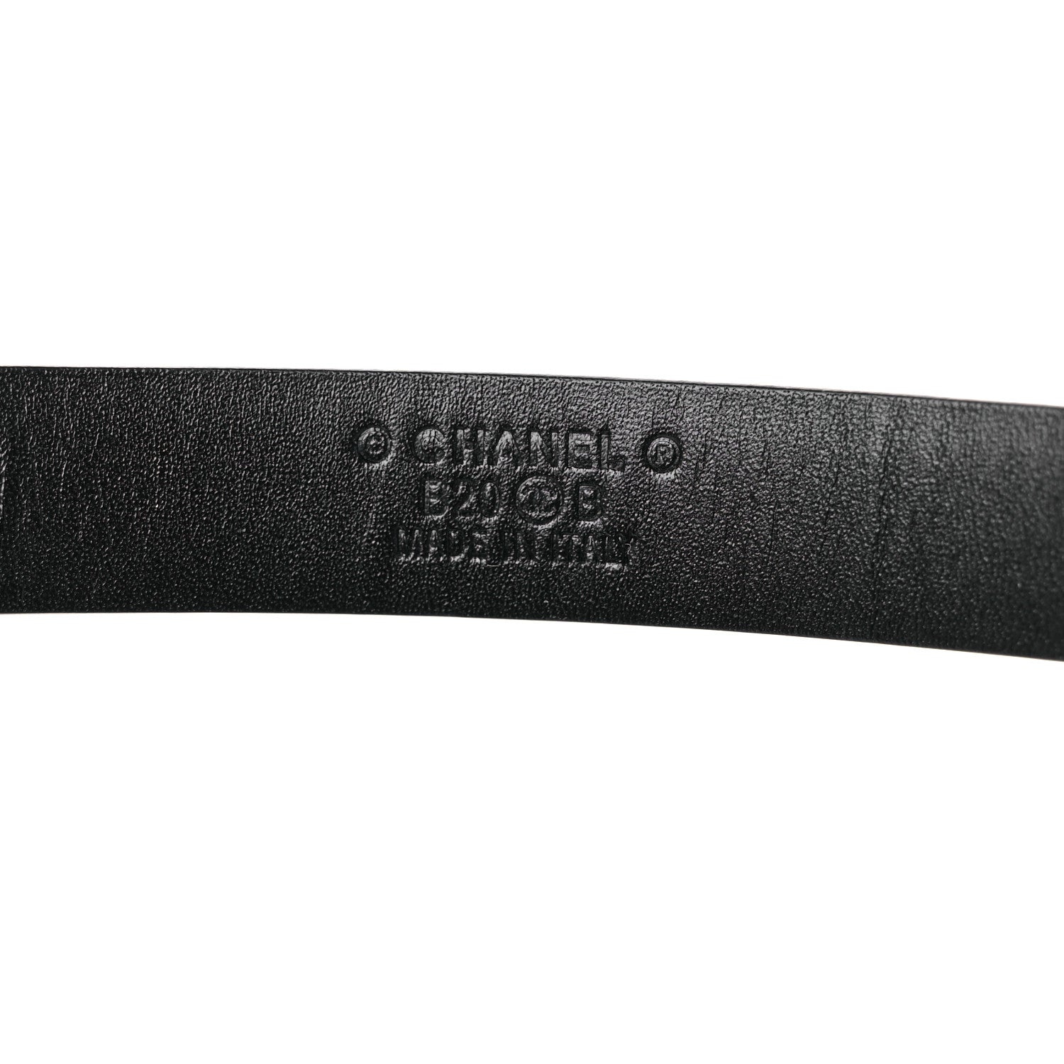 Chanel Calfskin Pearl Belt 80 32 Black 3 of 7